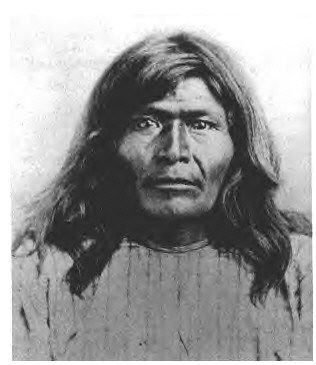 Portrait photograph of Chiricahua Apache chief Victorio, circa 1875